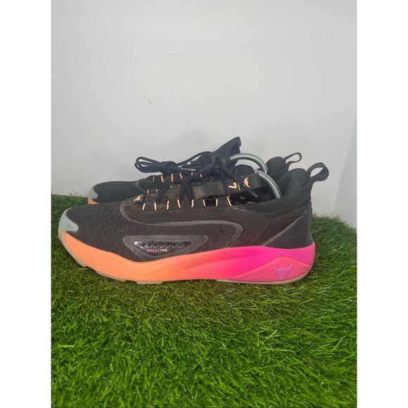 Under Armour Project Rock BSR 3 Training Shoes Black Pink Orange Men’s Size 10 main image 6